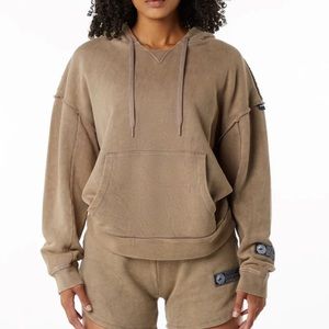 Alphalete Very Terry Hoodie Smokey Quartz XS
